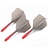 Cuesoul - ROST T19 Integrated Dart Flights - Big Wing - Grey Red - Dart Flights