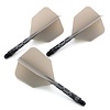 CUESOUL Cuesoul - ROST T19 Integrated Dart Flights - Big Wing - Grey Black - Dart Flights