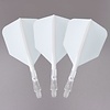 CUESOUL Cuesoul - ROST T19 Integrated Dart Flights - Big Wing - White Clear - Dart Flights