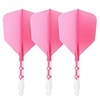 CUESOUL Cuesoul - ROST T19 Integrated Dart Flights - Big Wing - Pink White - Dart Flights