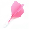 CUESOUL Cuesoul - ROST T19 Integrated Dart Flights - Big Wing - Pink White - Dart Flights