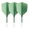 CUESOUL Cuesoul - ROST T19 Integrated Dart Flights - Big Wing - Green Clear - Dart Flights