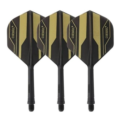 CUESOUL Cuesoul - Tero Flight System AK5 Rost Golden Pattern - Black Standard - Dart Flights