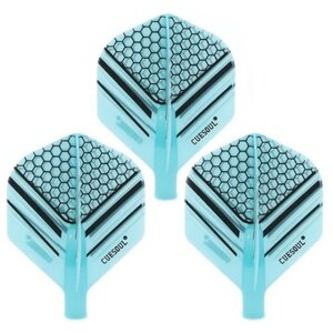Cuesoul - Tero Flight System AK4 Honnycombs Pattern - Blue Standard - Dart Flights