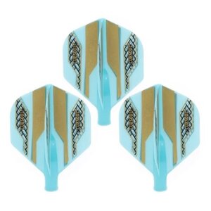 Cuesoul - Tero Flight System AK4 Golden Pattern - Blue Standard - Dart Flights