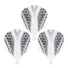CUESOUL Cuesoul - Tero Flight System AK4 Black Pattern - White Standard - Dart Flights