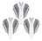 Cuesoul - Tero Flight System AK4 Black Pattern - White Standard - Dart Flights