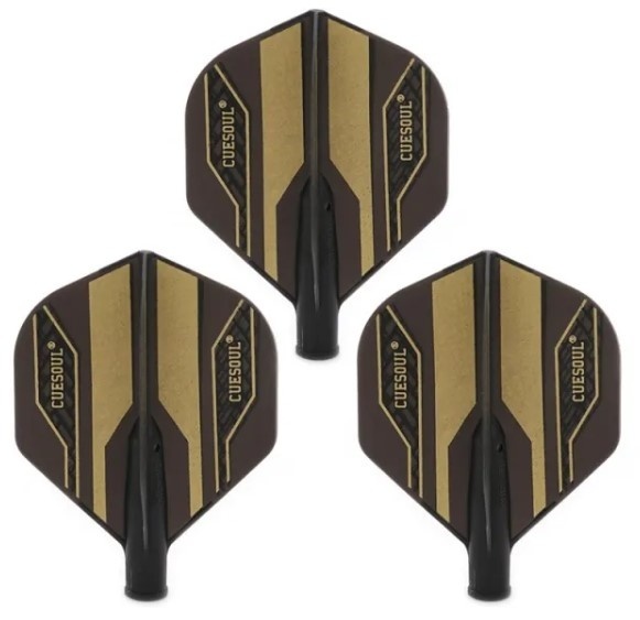 CUESOUL Plumas de Dardos TERO AK4 Forma estándar degradados, Juego de 3 Piezas(CS-AK4 5JB