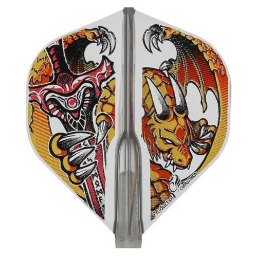 Cosmo Darts Cosmo Darts - Fit Flight AIR David Cameron 3 - Black Standard - Dart Flights