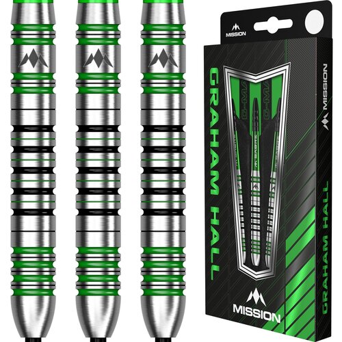 Mission Mission Graham Hall Black & Green 90% - Steeldarts