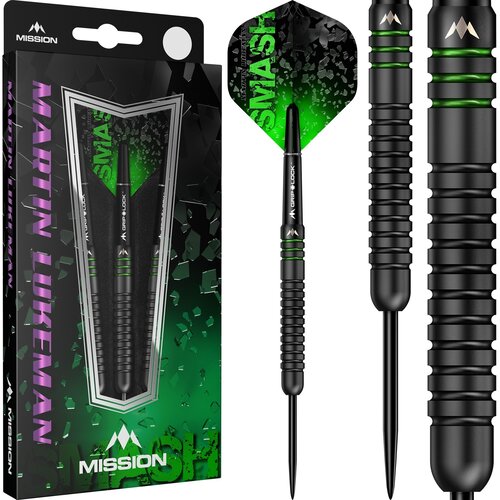 Mission Mission Martin Lukeman Black Titanium 90% - Steeldarts