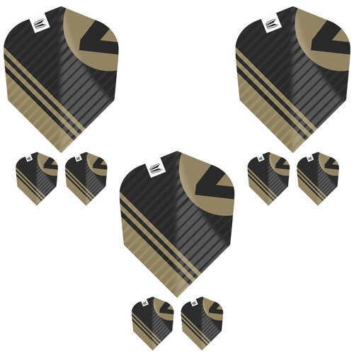 Target Target Chicane Pro Ultra Black NO6 (3 pack) - Dart Flights