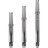 L-Style L-Shaft 2-Tone CBK Silver - Dart Shafts