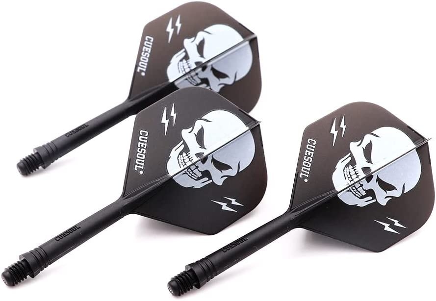 Ejes Dardos CUESOUL Vuelos Para Dardos CUESOUL - Eje Integrado, 69mm, Diseño Mitológico, Juego De 3 Piezas En Caja Cristal Juego De Dardos