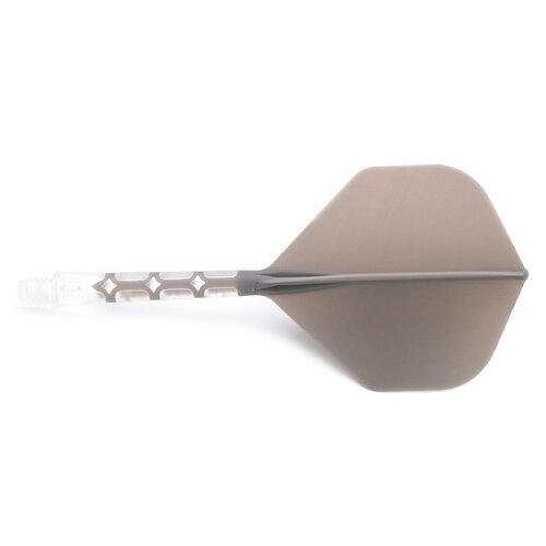 CUESOUL Cuesoul - ROST T19 Integrated Dart Flights - Standard Shape - Clear Grey - Dart Flights