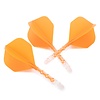 CUESOUL Cuesoul - ROST T19 Integrated Dart Flights - Standard Shape - Clear Orange - Dart Flights