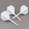 CUESOUL Cuesoul - ROST T19 Integrated Dart Flights - Standard Shape - Clear White - Dart Flights