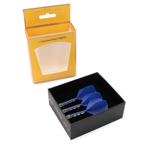 CUESOUL Cuesoul - ROST T19 Integrated Dart Flights - Standard Shape - Clear Blue - Dart Flights