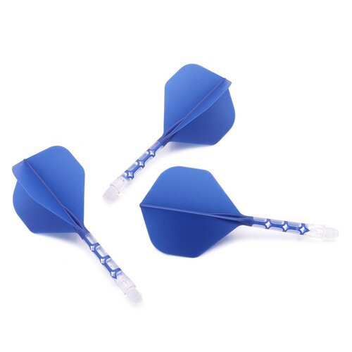 CUESOUL Cuesoul - ROST T19 Integrated Dart Flights - Standard Shape - Clear Blue - Dart Flights