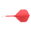 CUESOUL Cuesoul - ROST T19 Integrated Dart Flights - Standard Shape - Clear Red - Dart Flights