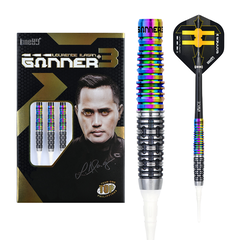 ONE80 Gunner 3 Lourence Ilagan Black Chameleon 90% Softdarts