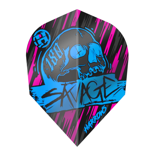 Harrows Harrows Savage Aqua Pink NO6 - Dart Flights