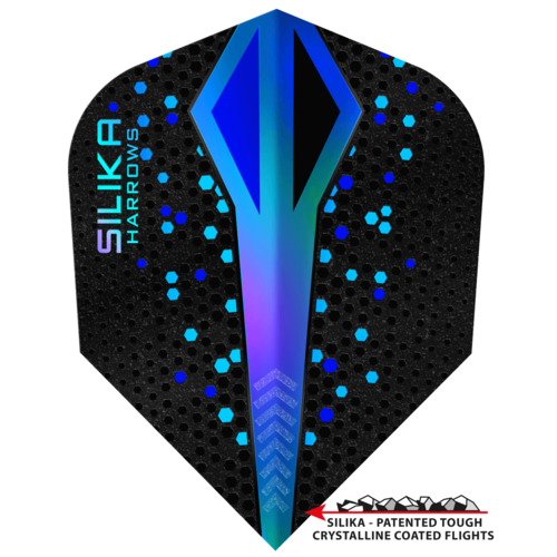Harrows Harrows Silika Color Shift Blue NO6 Tough Crystalline Coated - Dart Flights