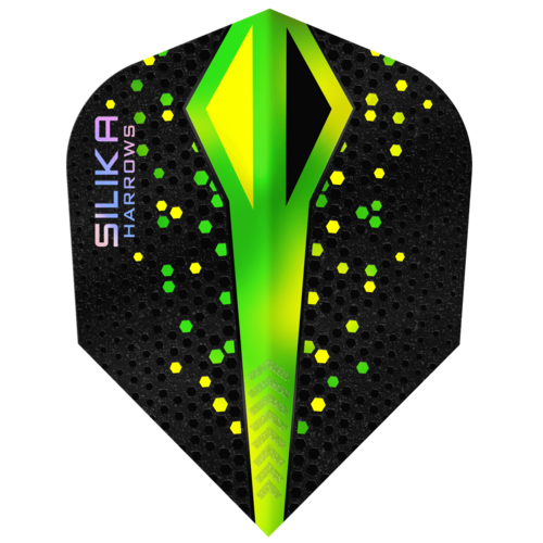 Harrows Harrows Silika Color Shift Green NO6 Tough Crystalline Coated - Dart Flights