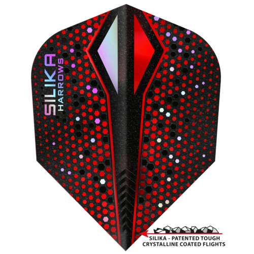 Harrows Harrows Silika X Color Shift Red NO6 Tough Crystalline Coated - Dart Flights