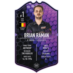 Ultimate Darts Card Brian Raman