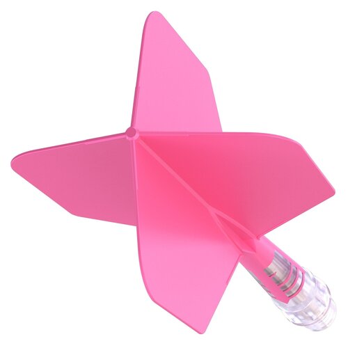 CUESOUL Cuesoul ROST T19 Integrated Dart Flights Big Wing Carbon Pink - Dart Flights