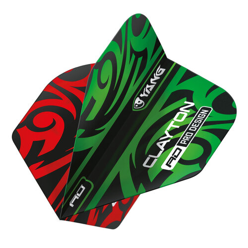 Red Dragon Red Dragon Jonny Clayton Yin Yang Red Green - Dart Flights