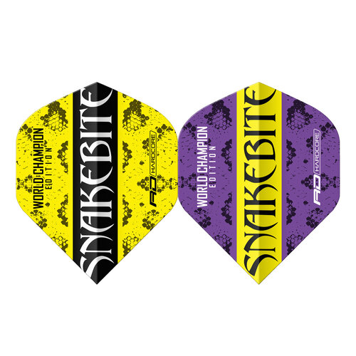 Red Dragon Red Dragon Peter Wright Hardcore Yellow Purple - Dart Flights