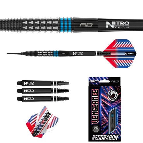 Red Dragon Red Dragon Vengeance Blue 90% Softdarts