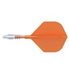 CUESOUL Cuesoul ROST T19 Integrated Dart Flights Small Standard Wing Carbon Orange - Dart Flights