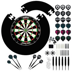 KOTO King Pro + Surround + KOTO Zubehör Kit Steeltip Black 90 Pieces