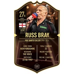 Ultimate Darts Card Russ Bray