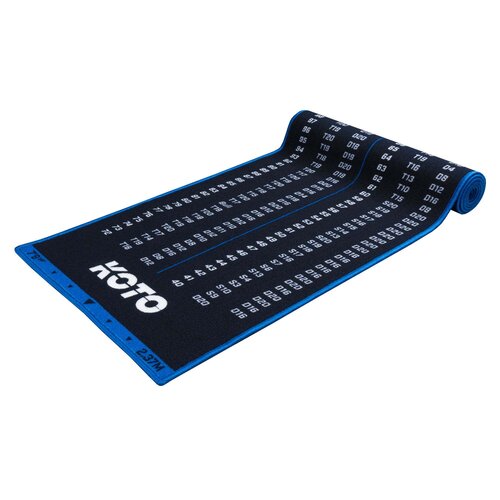 KOTO KOTO Carpet Checkout Blau 237 x 60cm Dartmatte
