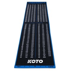 KOTO Carpet Checkout Blau 237 x 60cm Dartmatte