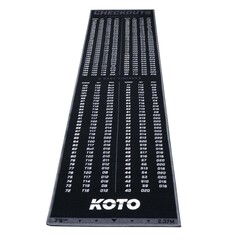 KOTO Carpet Checkout Grau 237 x 60cm Dartmatte