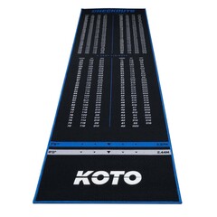 KOTO Carpet Check Out Blau 285 x 80 cm Dartmatte