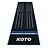 KOTO Carpet Check Out Blau 285 x 80 cm Dartmatte