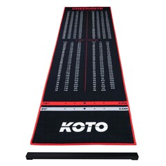 KOTO Carpet Checkout Rot 285 x 80cm + oche Dartmatte
