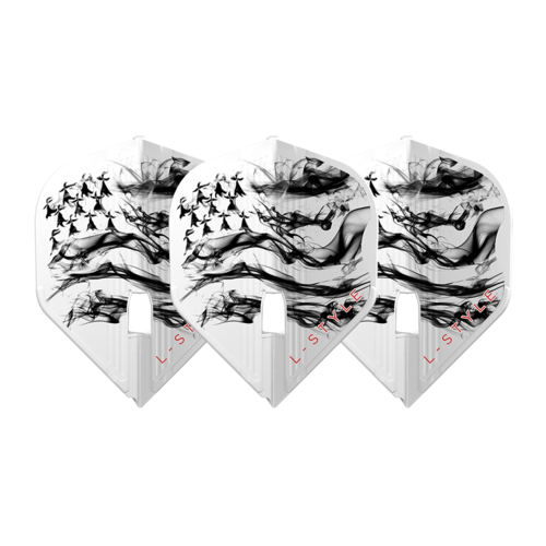 L-Style L-Style L1 Kami Thibault Tricole White V2 - Dart Flights