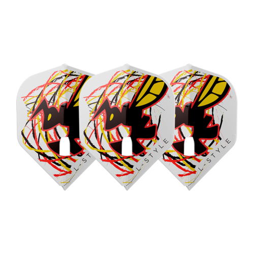 L-Style L-Style L1 Pro John Desreumaux White V1 - Dart Flights