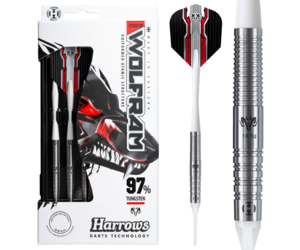 ダーツ Harrows WOLFRAM WOLF 18gR Harrows Wolfram Wolf Soft Tip Darts - 18gm