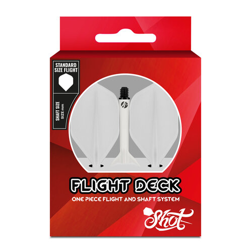 Shot Shot Flight Deck System White NO2 - Dart Flights