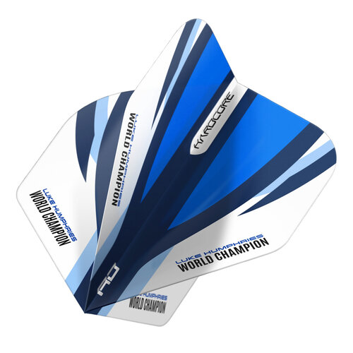 Red Dragon Red Dragon Luke Humphries Blue & White Hardcore Standard - Dart Flights