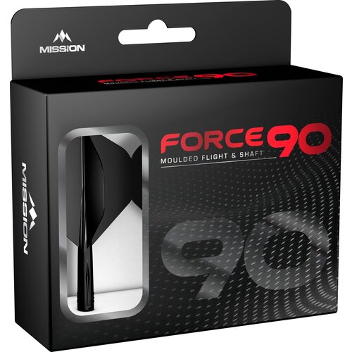 Mission Mission Force 90 Black NO2 - Dart Flights