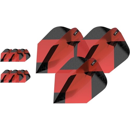 Target Target Tag 3 Set Black Red NO6 - Dart Flights